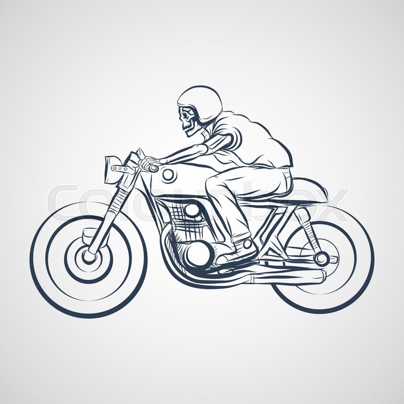 Skull Ride A Classic Cafe Racer Stock Vector Colourbox 800x800 Skull Ride A Classic Cafe Racer Stock Vector Colourbox