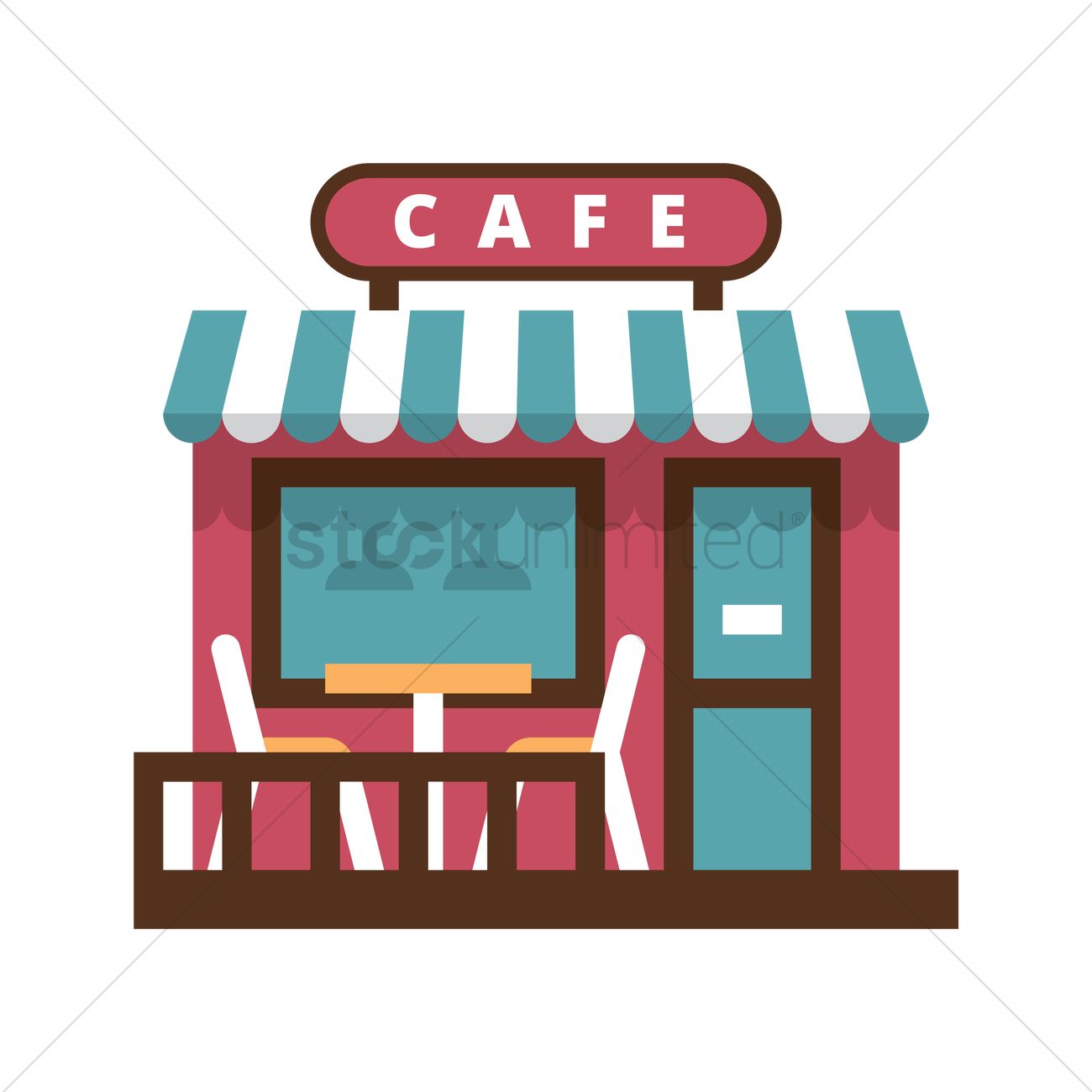 1300x1300 Cafe Vector Image