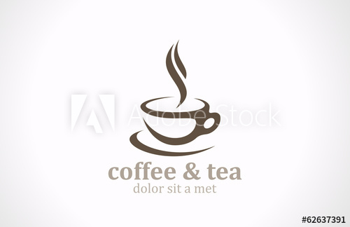 Coffee Tea Cup Logo Vector Design Cafe Emblem Icon 500x324 Coffee Tea Cup Logo Vector Design Cafe Emblem Icon