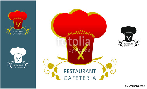 Modern Restaurant Cafeteria Logo Vector Stock Image And Royalty 500x301 Modern Restaurant Cafeteria Logo Vector Stock Image And Royalty