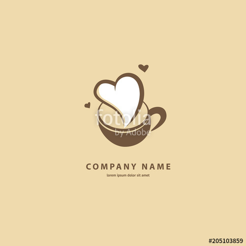 Vector Stock Logo, Abstract Sign Of Cafe, Vector Template 500x500 Vector Stock Logo, Abstract Sign Of Cafe, Vector Template