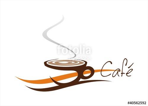 Hot Coffee Cup Cafeteria Business Logo Design Stock Image 500x357 Hot Coffee Cup Cafeteria Business Logo Design Stock Image