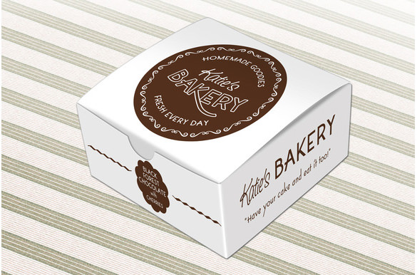 Cake Box Vector