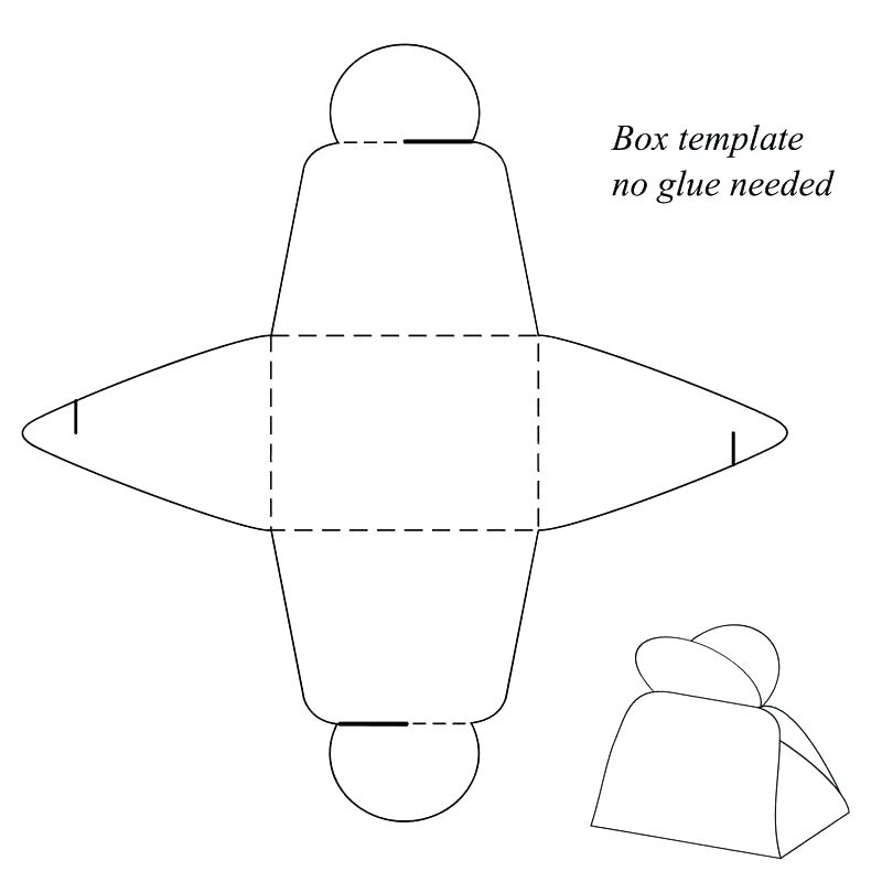 800x800 Cake Box Vector Carton Template With Handle