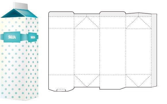 581x363 Cake Box Packaging Free Vector Download