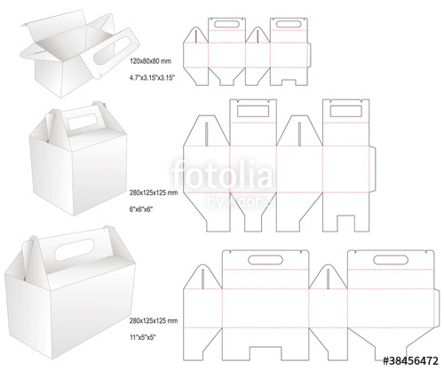 500x417 Die Set Cake Box Stock Image And Royalty Free Vector