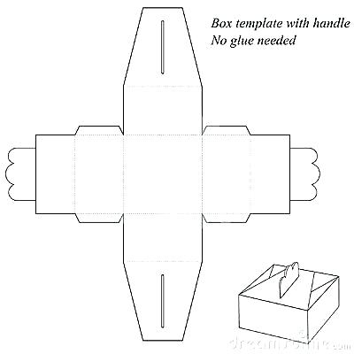 400x400 Wedding Cake Box Template Slice Packaging Free Download Buy Patterns