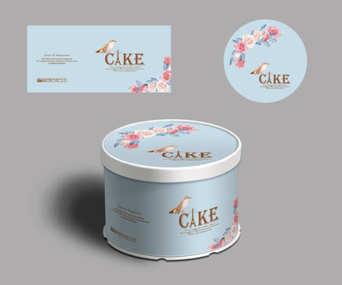 500x417 Bird Cake Box Vector Free Download