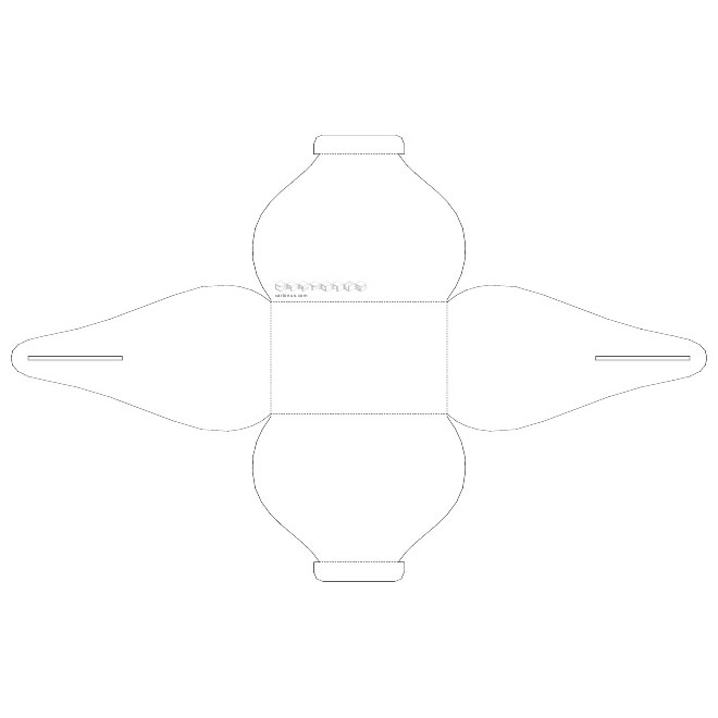 660x660 Cake Box Vector Carton Template