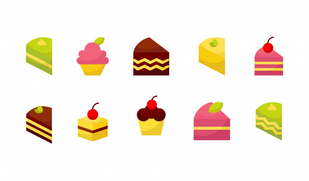 626x368 Cake Icon Collection Vector Premium Download
