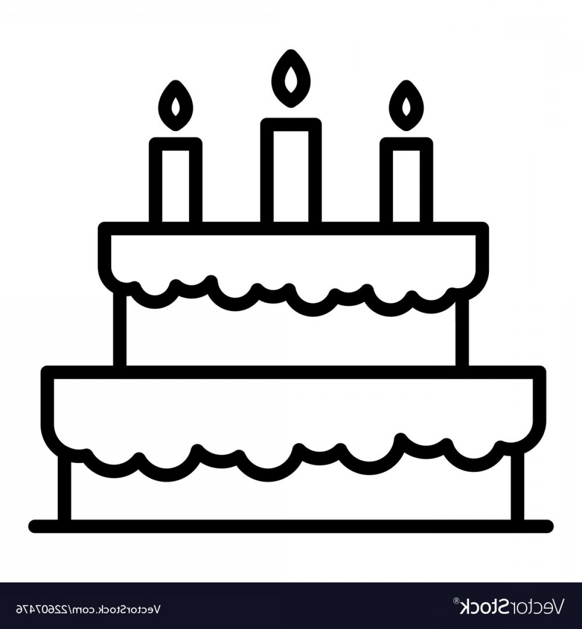 1200x1296 Holiday Cake Icon Outline Style Vector Soidergi