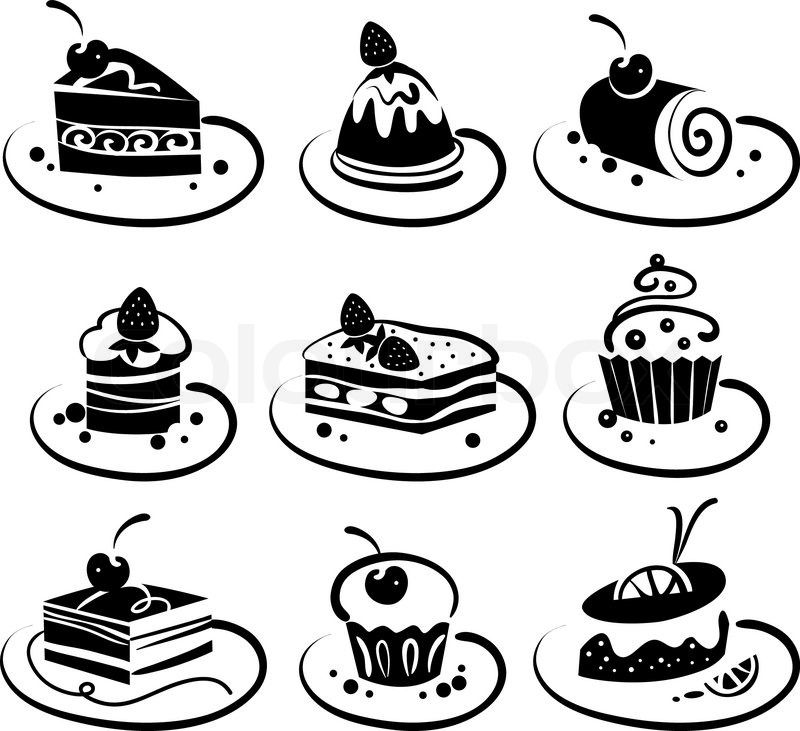 800x731 Sweet Cakes Icons Vector Colourbox Cake Cake Icon, Cake