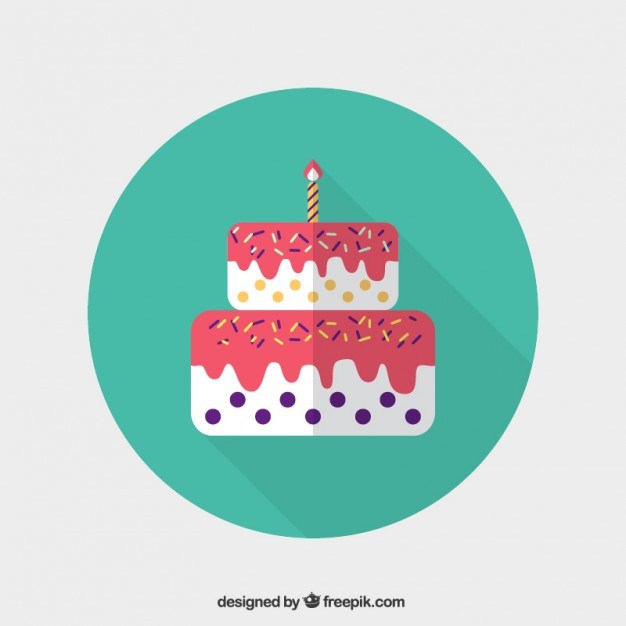 626x626 Birthday Cake Icon Free Vector