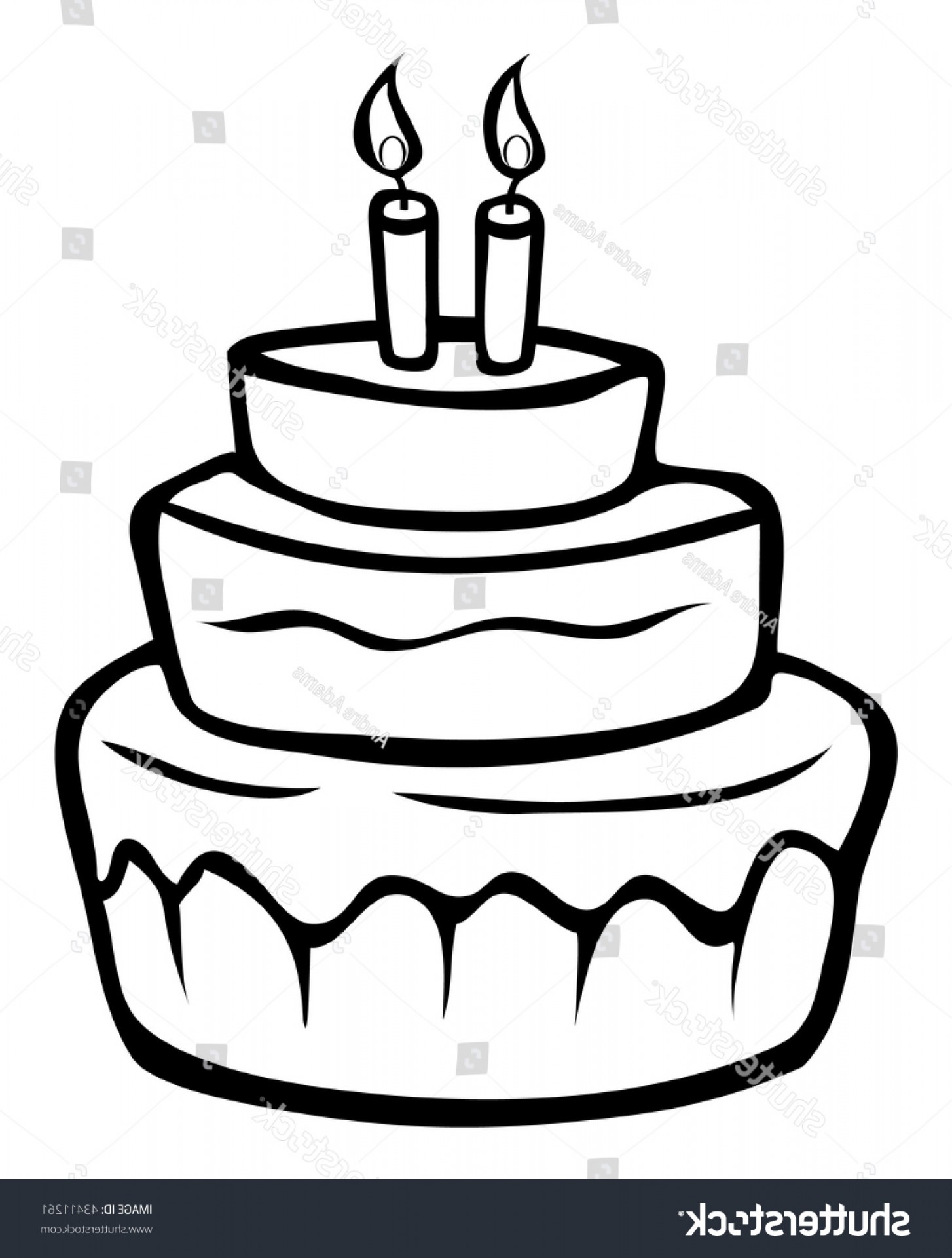 Cartoon Outline Vector Illustration Birthday Cake Cqrecords 1454x1920 Cartoon Outline Vector Illustration Birthday Cake Cqrecords