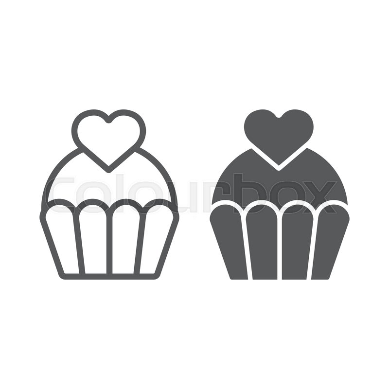 Love Cake Line And Glyph Icon, Sweet Stock Vector Colourbox 800x800 Love Cake Line And Glyph Icon, Sweet Stock Vector Colourbox