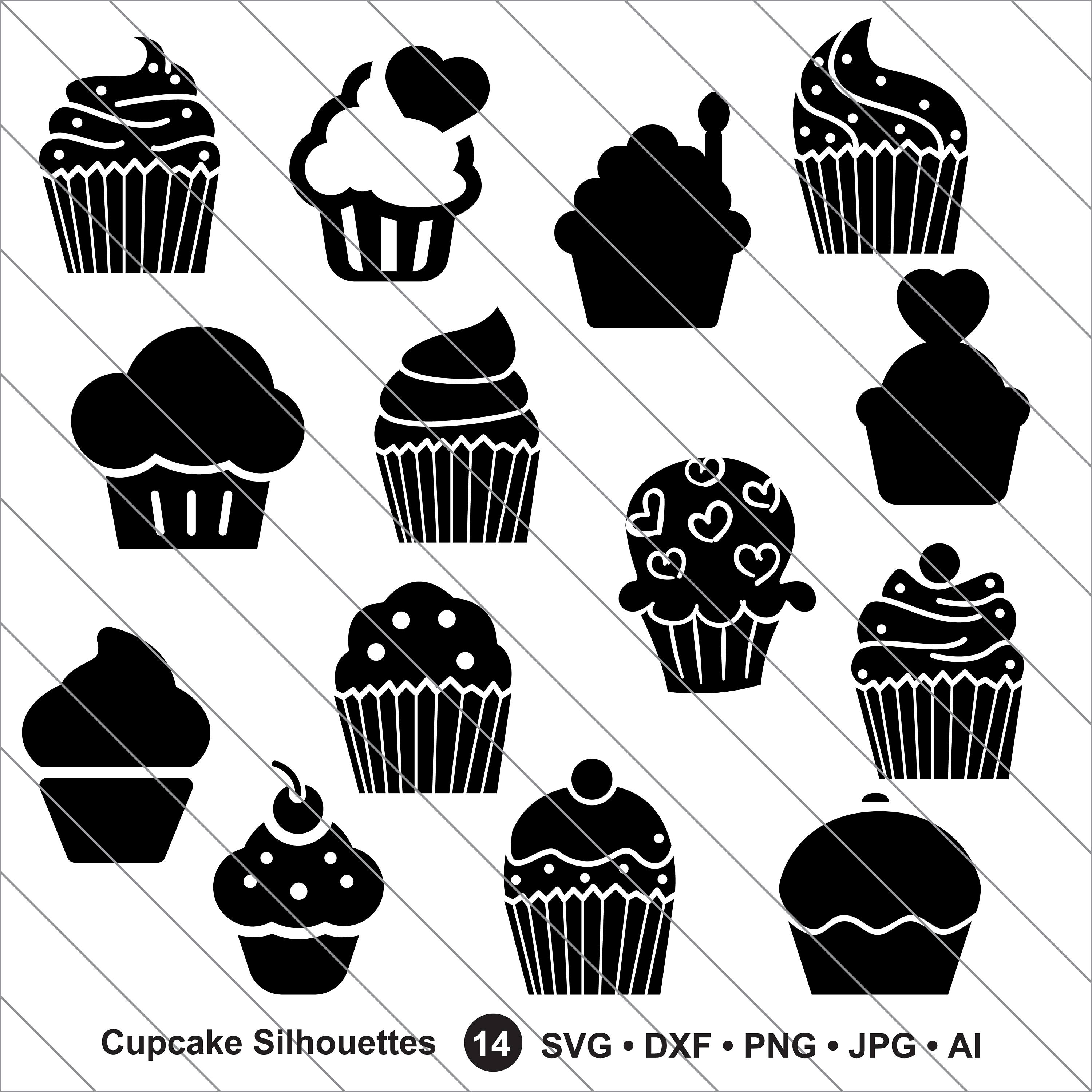 3000x3000 Huge Collection Of 'cake Silhouette Clip Art' Download More Than