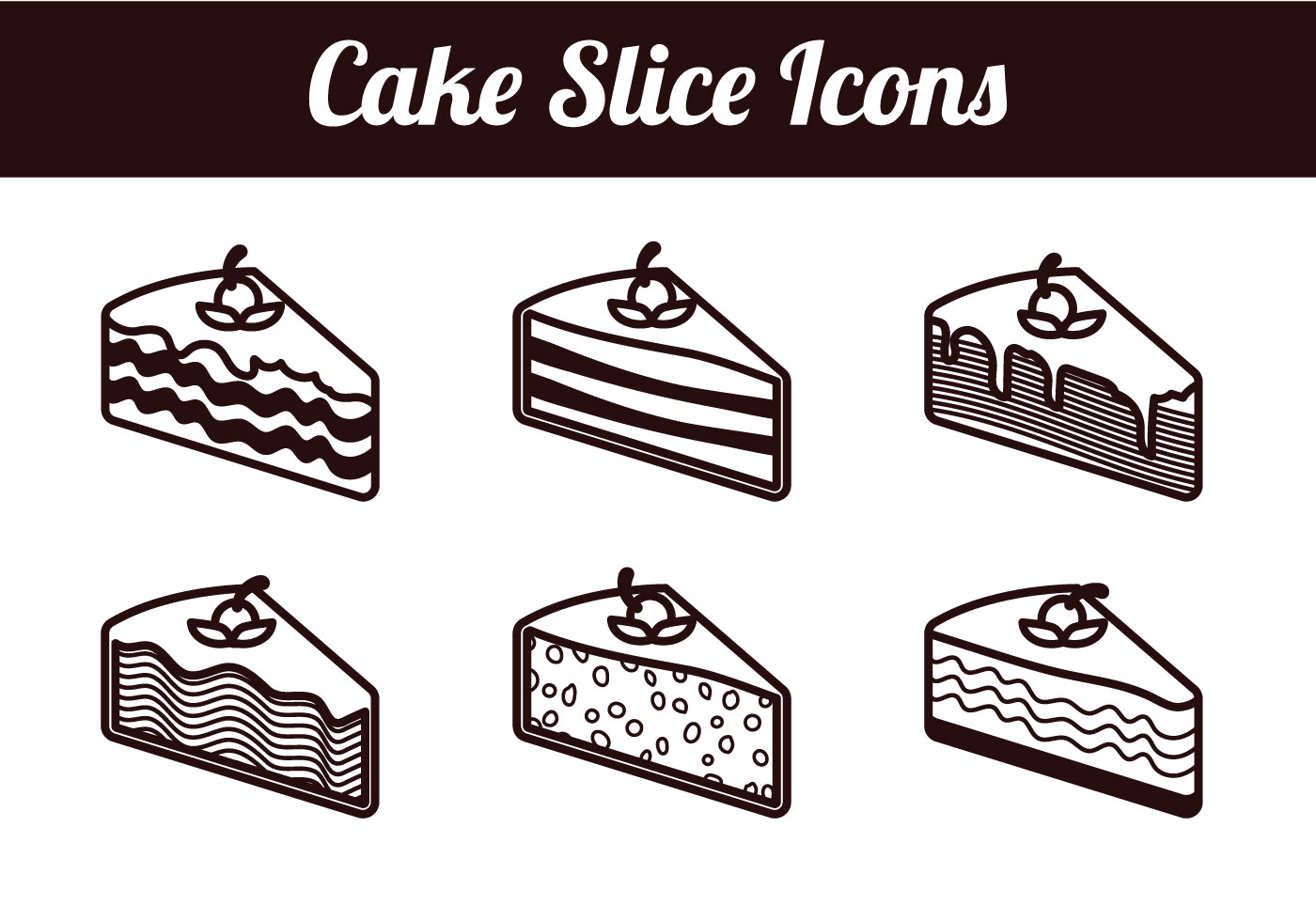 1400x980 Cake Slice Isolated Vectors