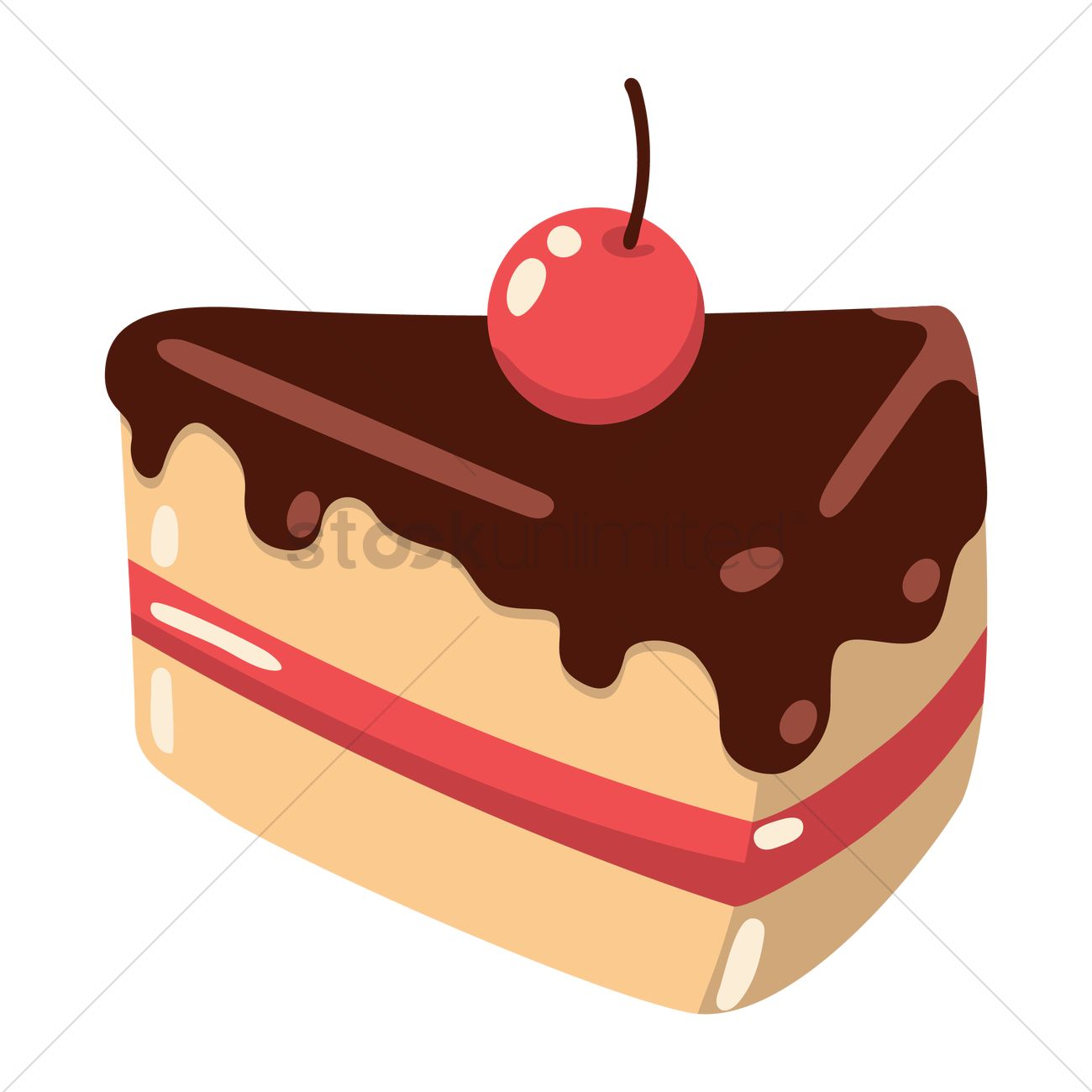 1300x1300 Cake Slice Vector Image