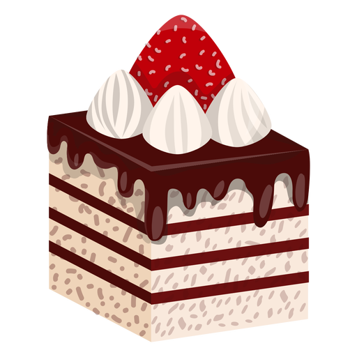 512x512 Cake Slice With Strawberry