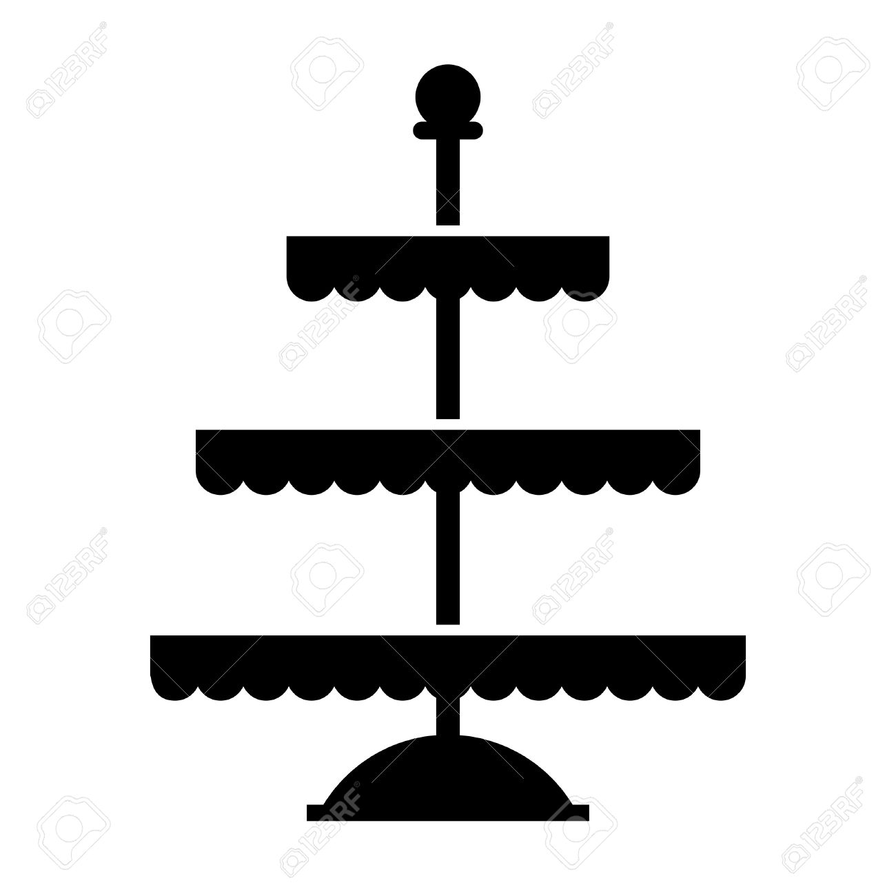 1300x1300 Empty Cupcake Stand Clipart