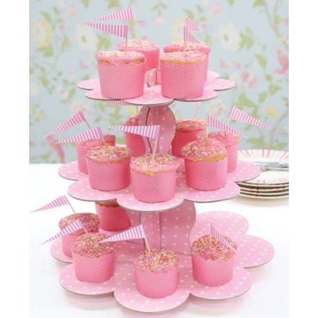 458x458 Party Cup Cake Stand Laser Cut Free Vector
