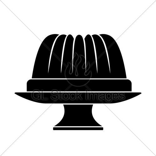 500x500 Bundt Cake And Cake Stand Gl Stock Images