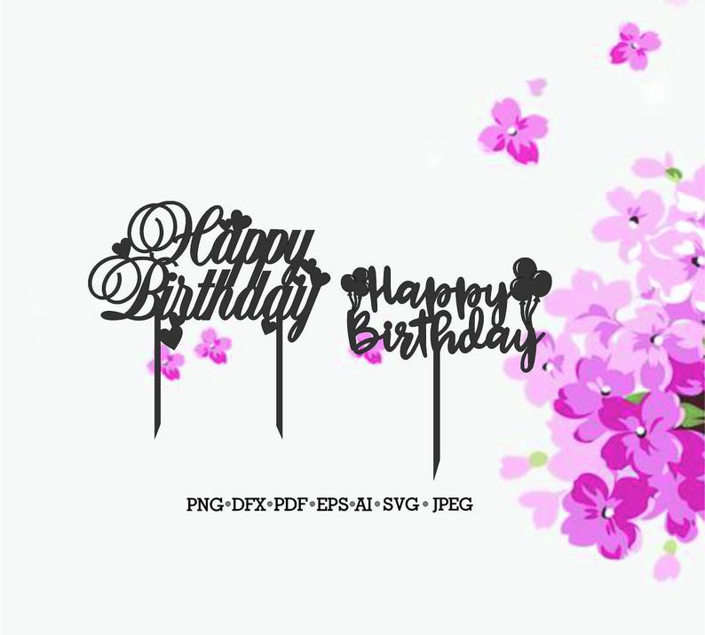 794x715 Cake Topper Birthday Decor Classic Cake Topper Hb Etsy