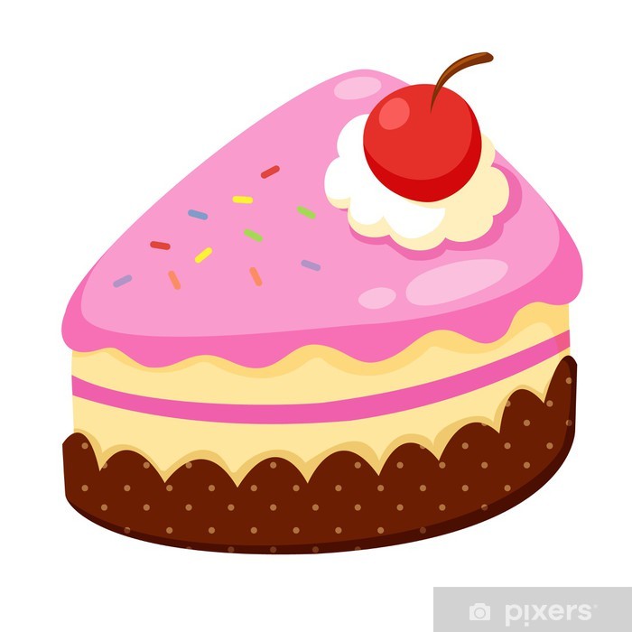 700x700 Strawberry Cake Vector Wall Mural We Live To Change