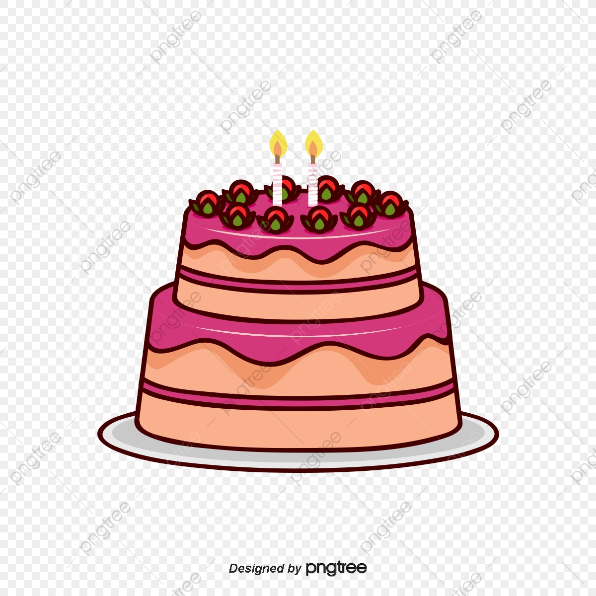 1200x1200 Cartoon Birthday Cake Vector, Birthday Clipart, Cake Clipart
