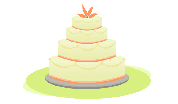 Free Wedding Cake Vector 600x350 Free Wedding Cake Vector