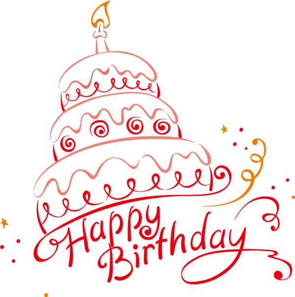 Happy Birthday Birthday Cake Art Vector Misc Free Vector Free Download 600x603 Happy Birthday Birthday Cake Art Vector Misc Free Vector Free Download