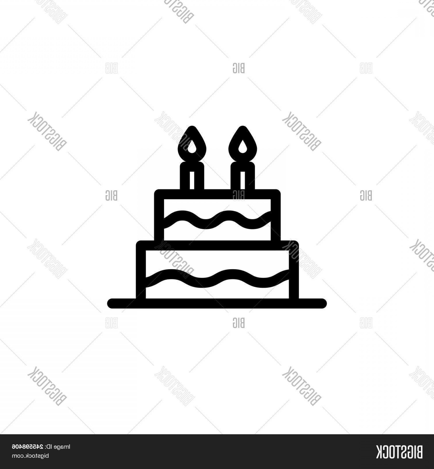 Stock Vector Birthday Cake Vector Icon On White Background 1800x1944 Stock Vector Birthday Cake Vector Icon On White Background
