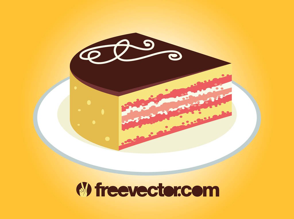 1024x765 Piece Of Cake Vector Vector Art Graphics