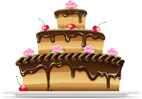 484x337 Birthday Cake Free Vector Download