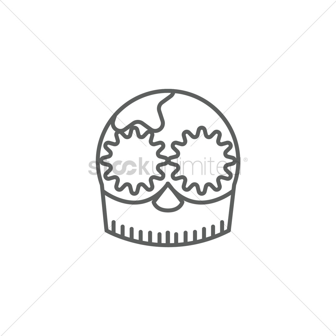 1300x1300 Calavera Vector Image