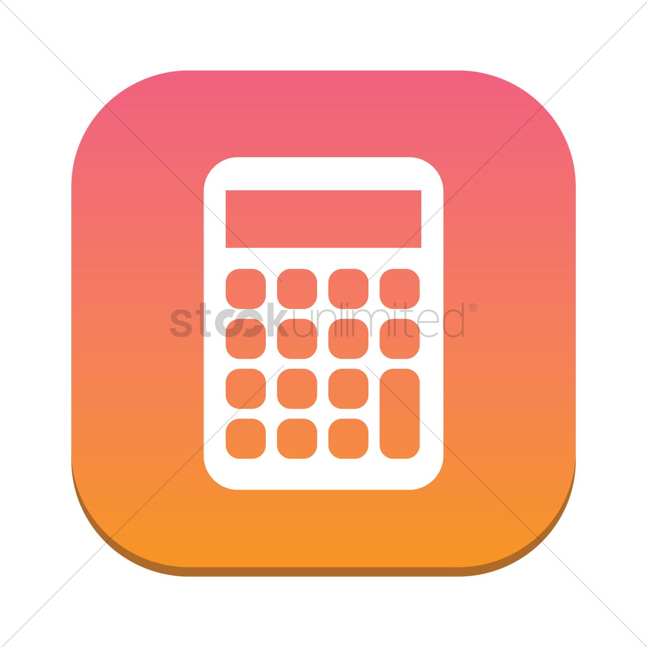 1300x1300 Calculator Icon Vector Image