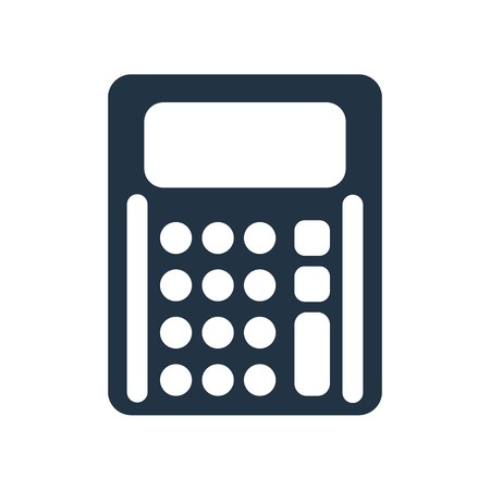 450x450 Calculator Icon Vector Isolated On White Background, Calculator