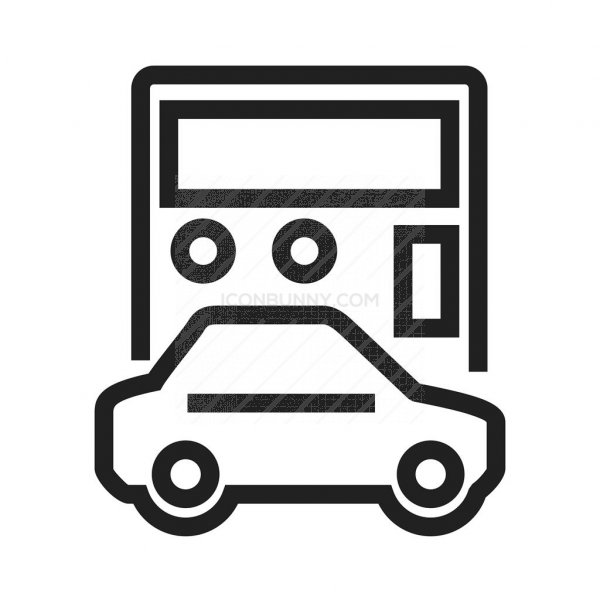 600x600 Auto Loan Calculator Line Icon