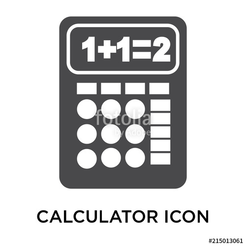 500x500 Calculator Icon On White Background Modern Icons Vector