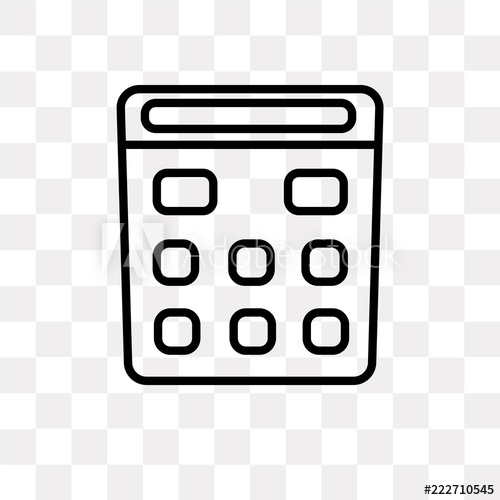 500x500 School Calculator Icon On Transparent Background Modern Icons