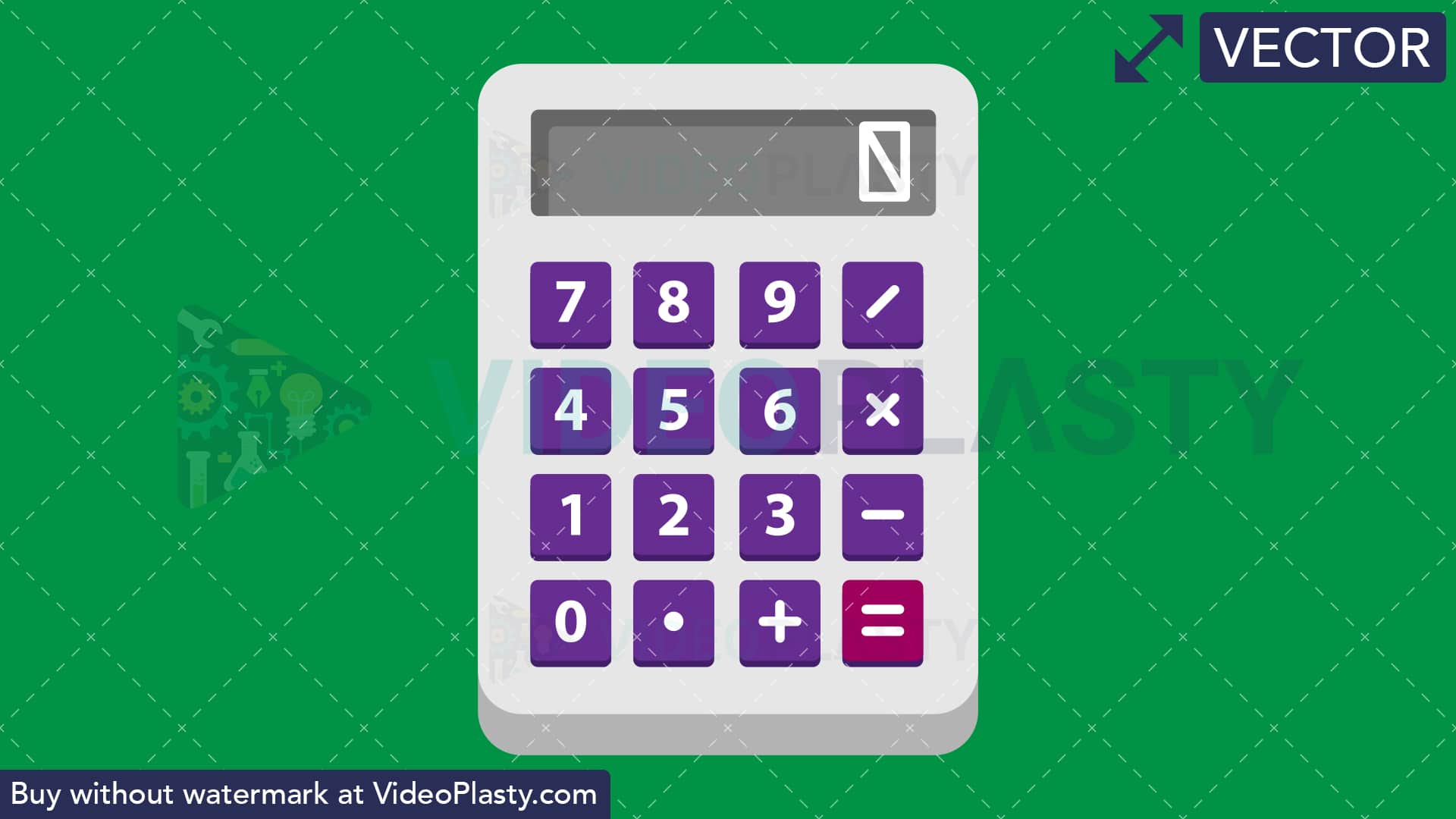 1920x1080 Calculator Flat Icon
