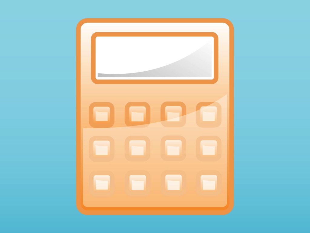1024x768 Calculator Icon Vector Art Graphics