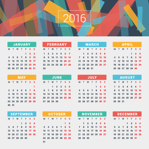 500x500 Company Calendar Creative Design Vector Free Vector