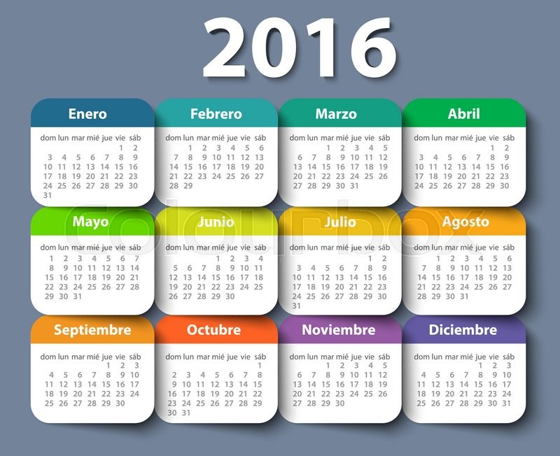 800x652 Calendar Year Vector Design Stock Vector Colourbox