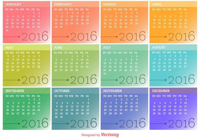700x490 Vector Calendar