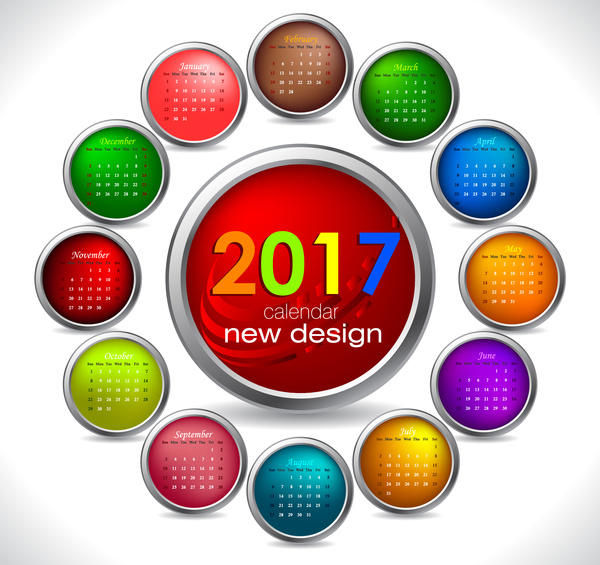 600x565 Calendar Templates Circle Button Free Vector In Adobe