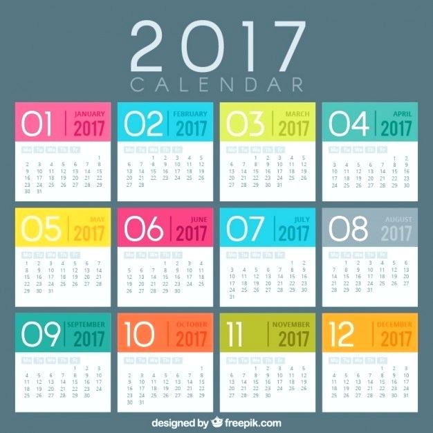 626x626 Demo Colored Calendar Template Vector Free Download Photo