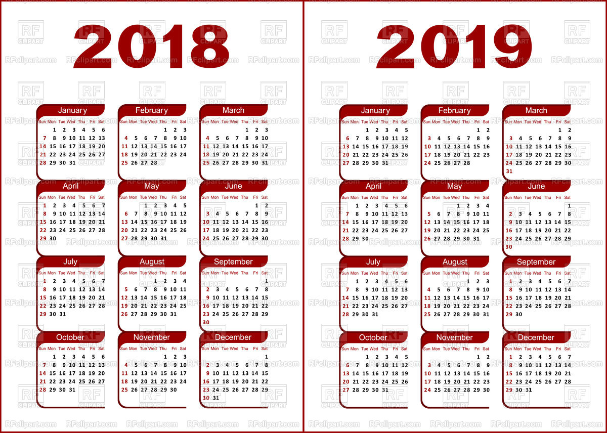 1200x856 Calendar Grid Layout Vector Image Of Calendars, Layouts