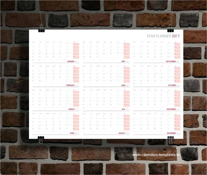 Wall Calendar Template Year Vector Stock Royalty Free Large 665x561 Wall Calendar Template Year Vector Stock Royalty Free Large