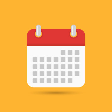 356x356 Calendar Icon, Vector